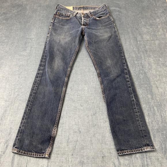 Hollister California Jeans Womens 28x30 Blue Denim Mid-Rise Slim Straight Leg - Picture 7 of 16